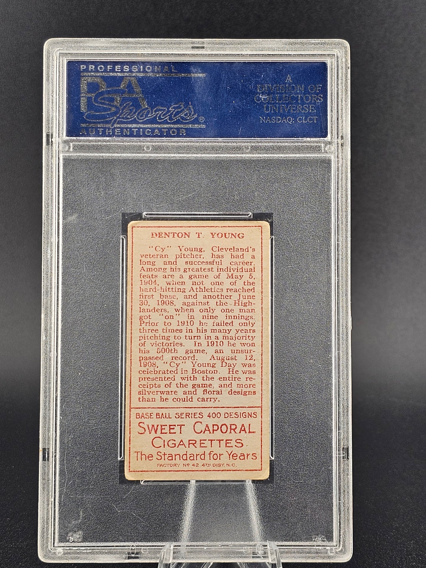 1911 T205 Gold Border Cy Young PSA 3 VG
