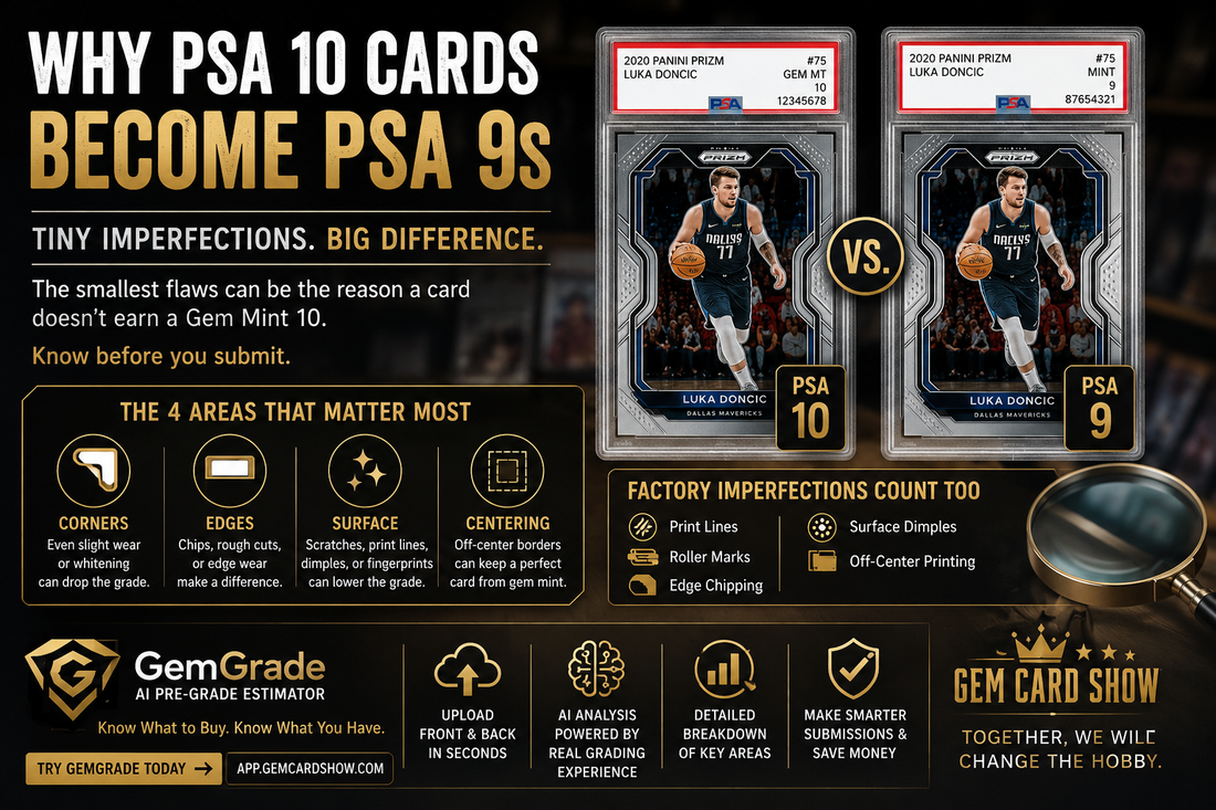 Why PSA 10 Cards Become PSA 9s (And How to Avoid It)