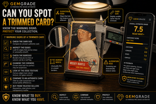 How to Spot a Trimmed Sports Card Before You Buy