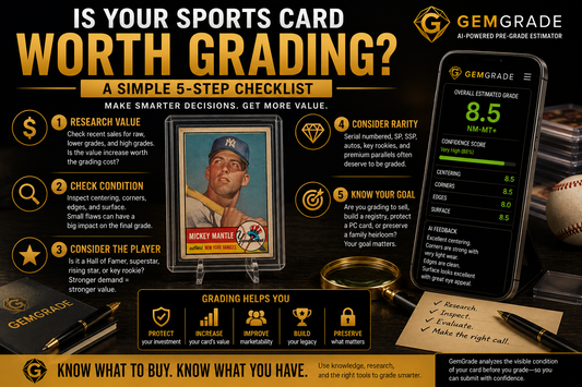 Is Your Sports Card Worth Grading? A 5-Step Checklist
