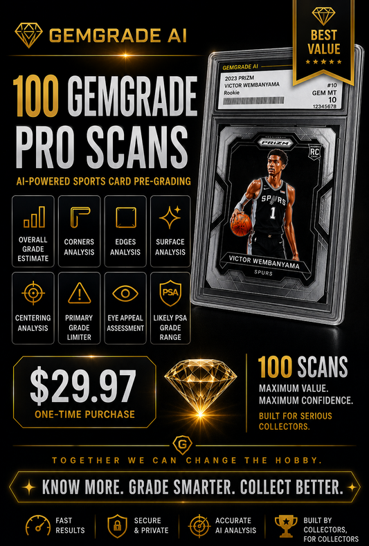 100 GEMGRADE PRO SCANS