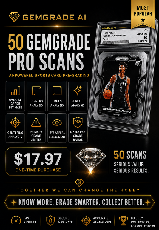 50 GEMGRADE PRO SCANS